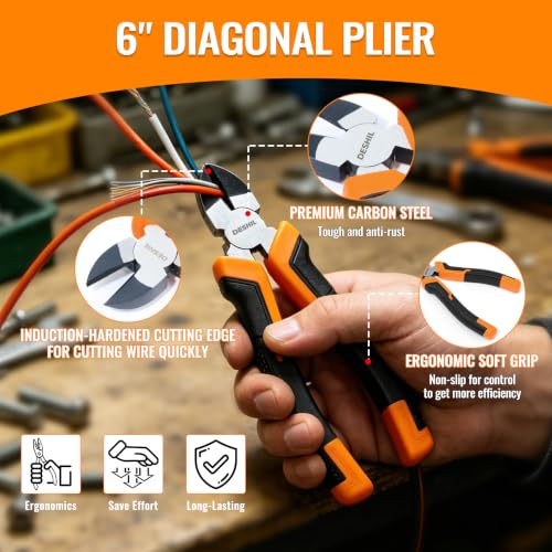 4 piece Pliers Set with 8'' Slip Joint