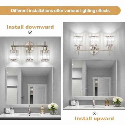 Crystal Bathroom Light Fixtures