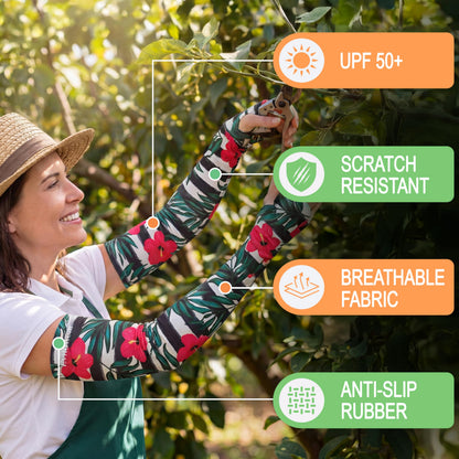 Gardening Sleeves (XX-Large / Striped Tropical)