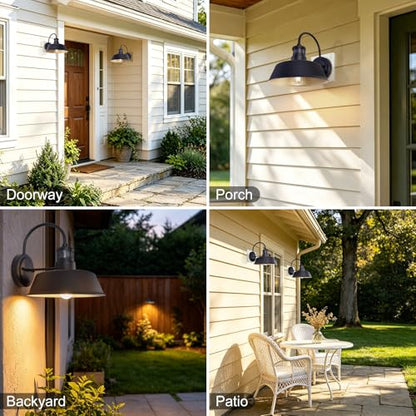 12 Inch Large Motion Sensor Gooseneck Outdoor Light Fixture