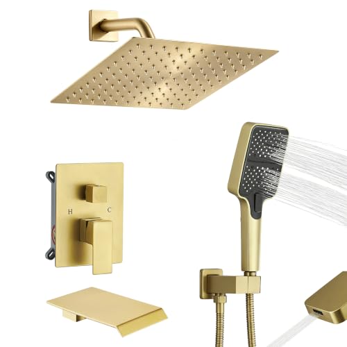 Wall Mount 3 Function Tub Shower Faucet Set