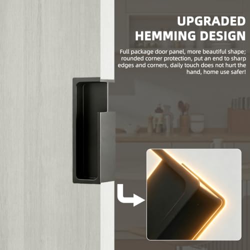 Black Pocket Door Handles and Edge Pull