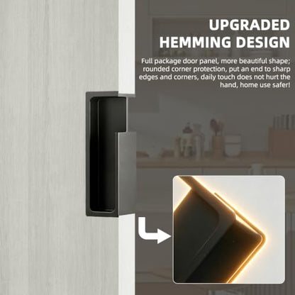 Black Pocket Door Handles and Edge Pull