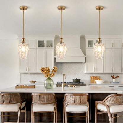 Glass Pendant Lights Kitchen Island