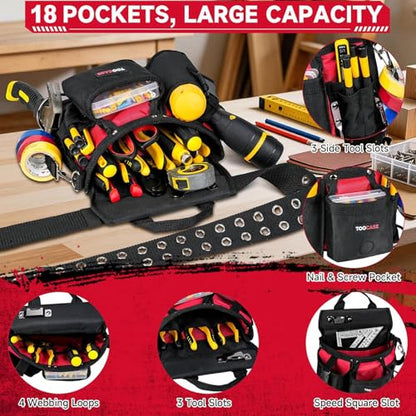 Tool Belt Pouch for Men with Drill Pocket