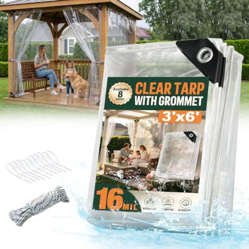 Clear Tarps Heavy Duty Waterproof