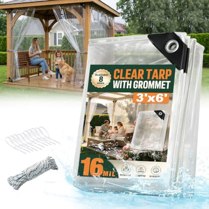 Clear Tarps Heavy Duty Waterproof