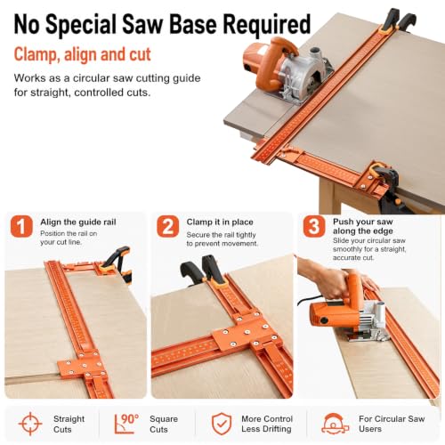 50 Inch Circular Saw Guide Rail Kit