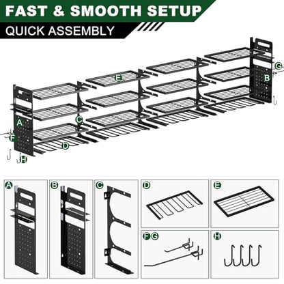 Large Power Tools Organizer Wall Mount