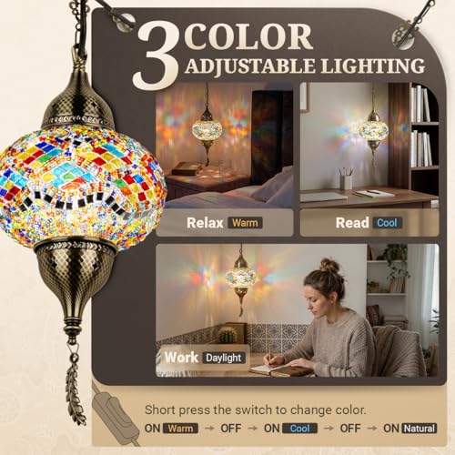 Turkish Moroccan Mosaic Pendant Light