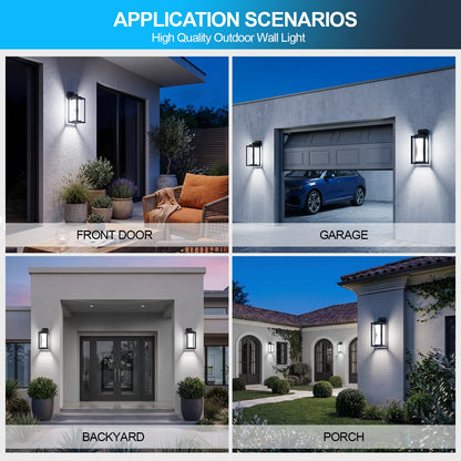 Outdoor Wall Light LED 30W Black Exterior Lighting Fixture ﻿ (1/30w/6000k/Black)