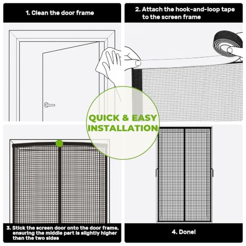 Fiberglass Magnetic Screen Door