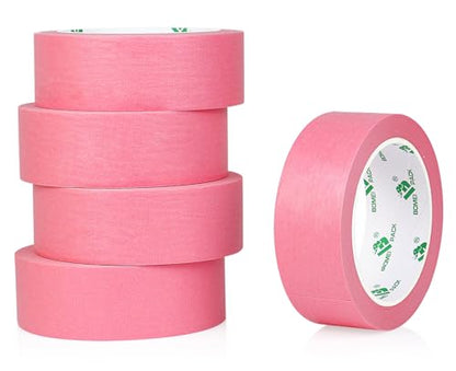 1.5 Inch Wide Masking Tape (Pink)