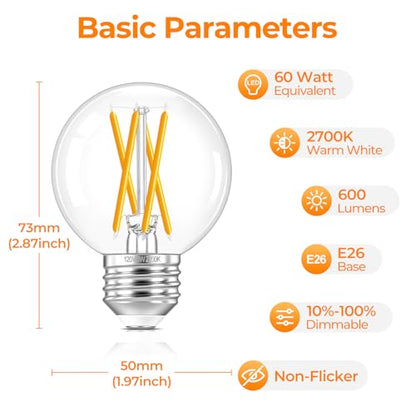 E26 LED Bulb Dimmable (2700k Warm White / E26 Standard Base)