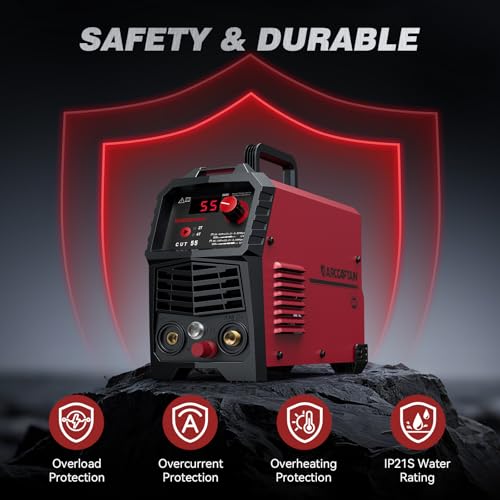 55A Plasma Cutter Machine (CUT55 Pilot Arc / Red)