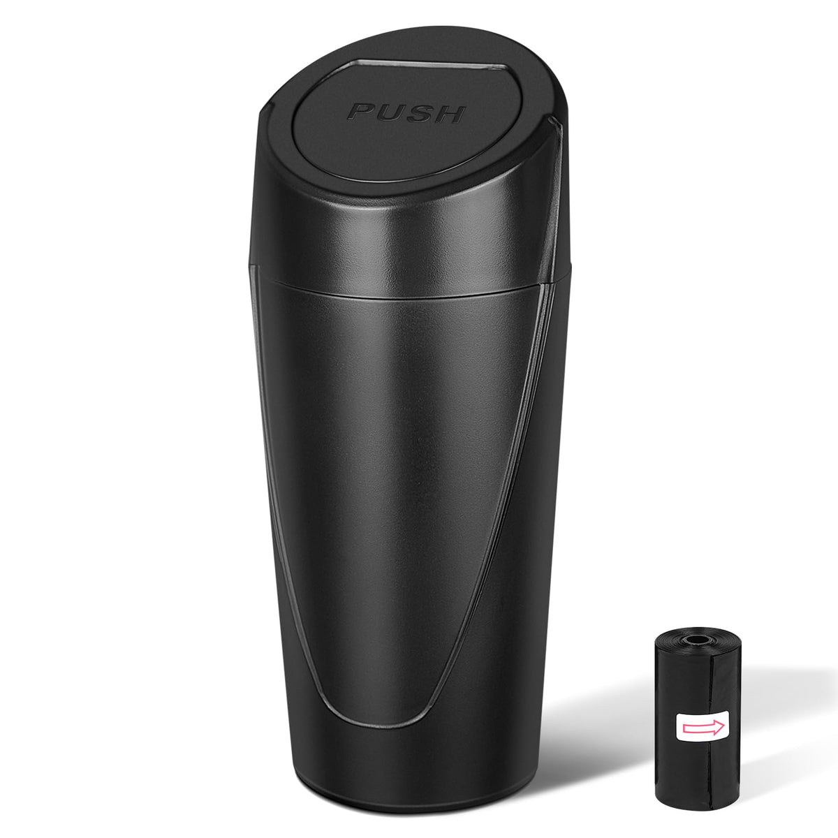 Car Trash Can (Black / Round)