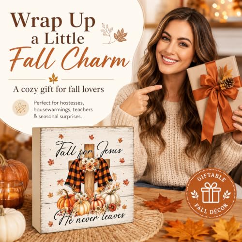 Fall Decorations for Home Wood Sign Fall Decor Shelf Decor