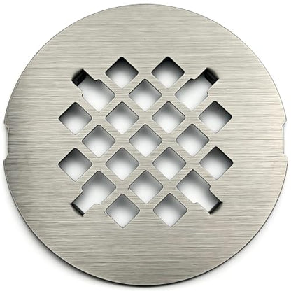 4-1/4 inch snap-on Round Shower Drain Cover, high-end Shower Drain Filter, Solid Square Drain Grille Filter