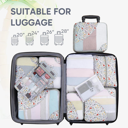 Packing Cubes for Travel (02 Flower)