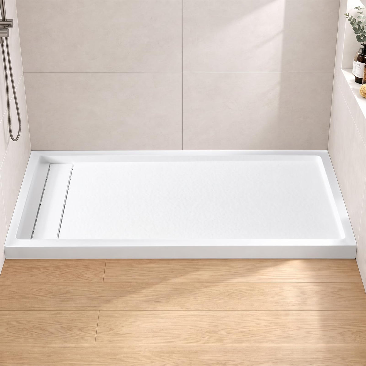 60" x 30" Shower Base with Left Drain