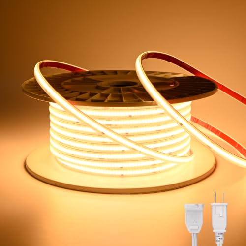 COB LED Rope Light AC 120V 1200lm Ultra Bright IP65 Waterproof Cold