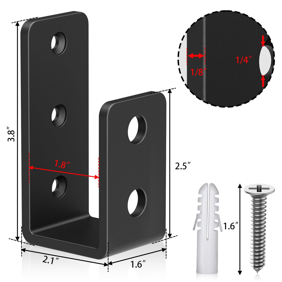 2x4 Door Barricade Brackets (3mm 2PCS)