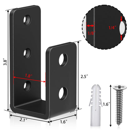 2x4 Door Barricade Brackets (3mm 2PCS)