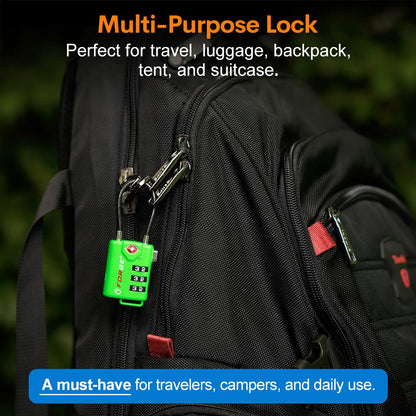 TSA Approved Luggage Locks (Green 2 Pack)