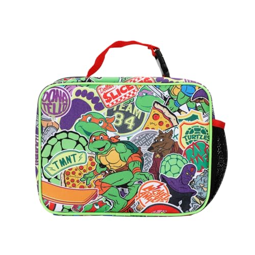 TMNT Classic Retro Cartoon Characters & Icons All (Green, Black & Red)