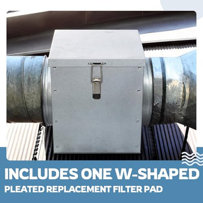 1 Pcs Duct Air Inline Filter Box with Epdm Gaskets