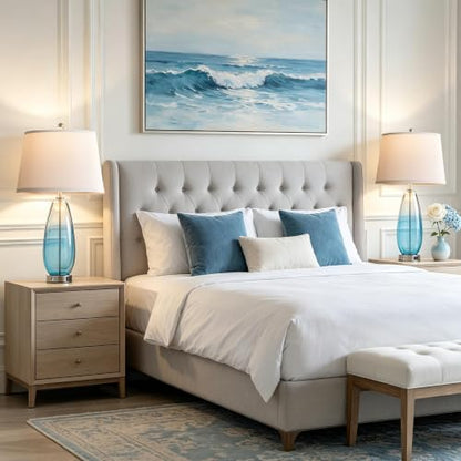 27" Glass Table Lamps for Living Room