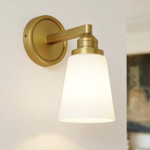 Milk Glass wall Sconce