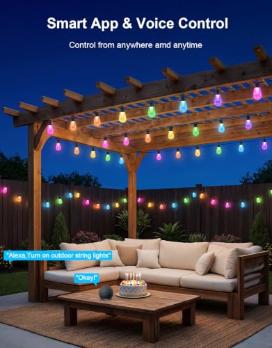 RGBW Smart Outdoor String Lights