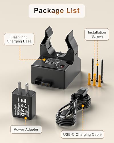 USB C for Streamlight Charger 75105 Charger Holder for Streamlight Stinger
