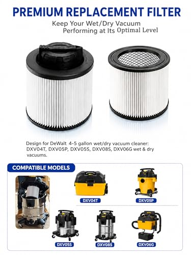 Vacuum Filter Compatible with Dewalt DXVC