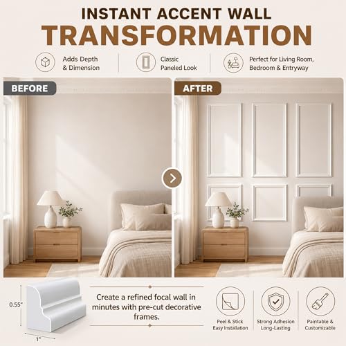 Peel and Stick Wall Molding Kit