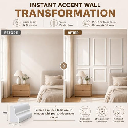 Peel and Stick Wall Molding Kit