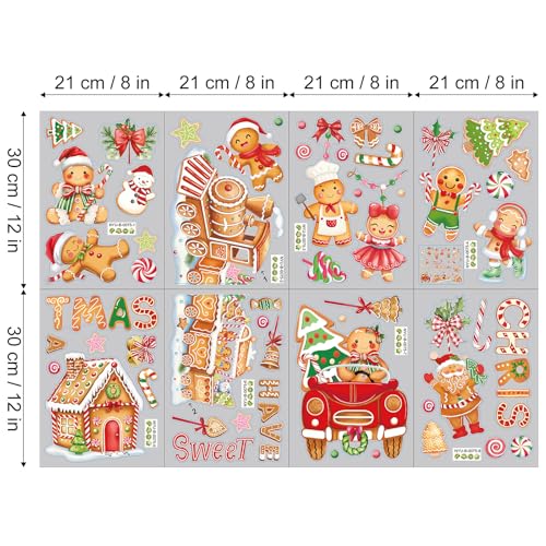8 Sheet Thanksgiving Wall Decals Watercolor Happy Fall Maple Leaves Pumpkin Truck Room Mural Stickers for Autumn Home Party