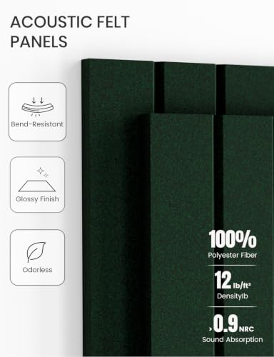 36" x 24" Large Felt Bulletin Board (Christmas Green / Fine-stripe 6-pack)