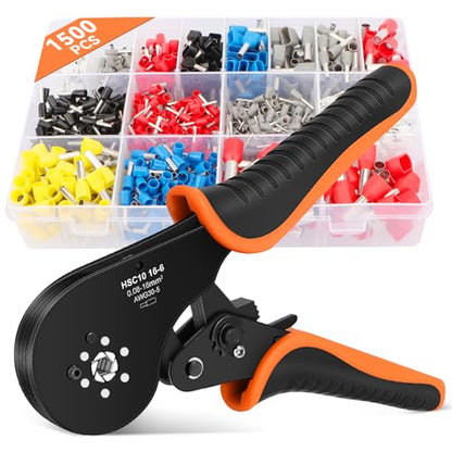 Ferrule Crimping Tool Kit with 1800PCS Connectors