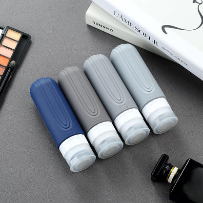 Travel Bottles for Toiletries (Navy-Grey-3oz)
