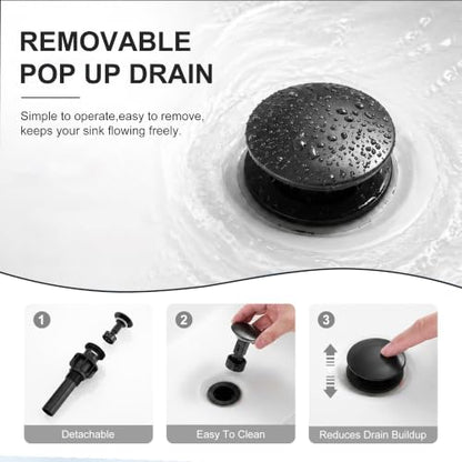 Bathroom Faucet (Matte Black)
