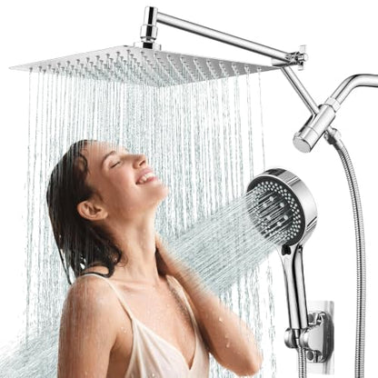 10 Inch Rainfall Shower Head with Handheld Combo
