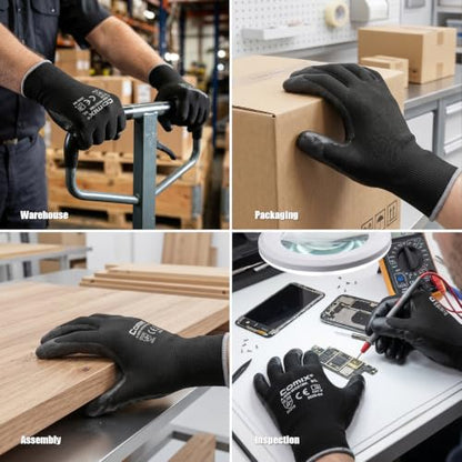 PU Coated Work Gloves for Men & Women