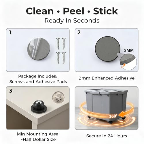 Self Adhesive Caster Wheels for Furniture