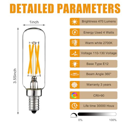 T6 E12 LED Candelabra Bulbs