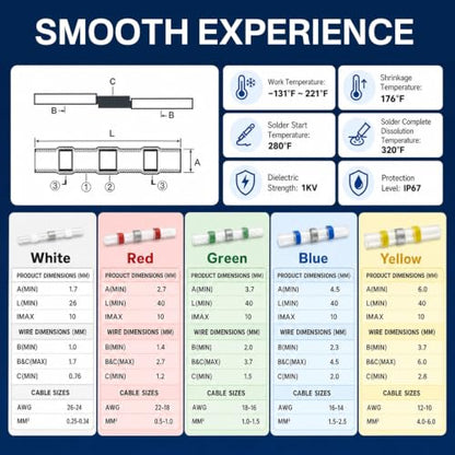 920 Pcs Waterproof Solder Seal Wire Connectors fo Automotive