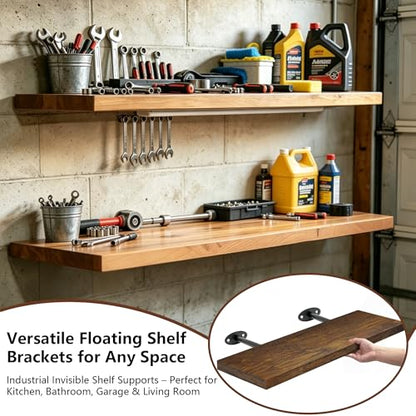 Floating Shelf Brackets Hidden