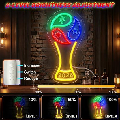 2026 Soccer Championship Trophy 3D Night Light