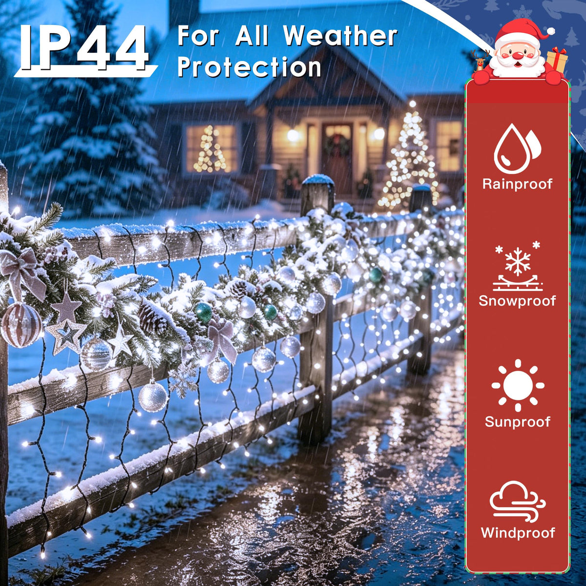 1000 LED Christmas Lights Outdoor 328 FT Cool White Remote and Plug (Cool White / 1000 LED)